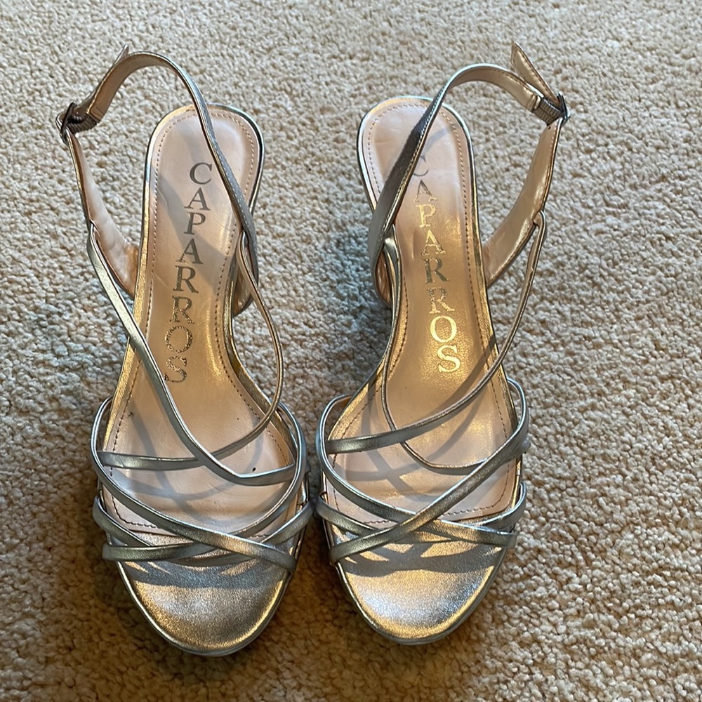 Caparros silver sandals